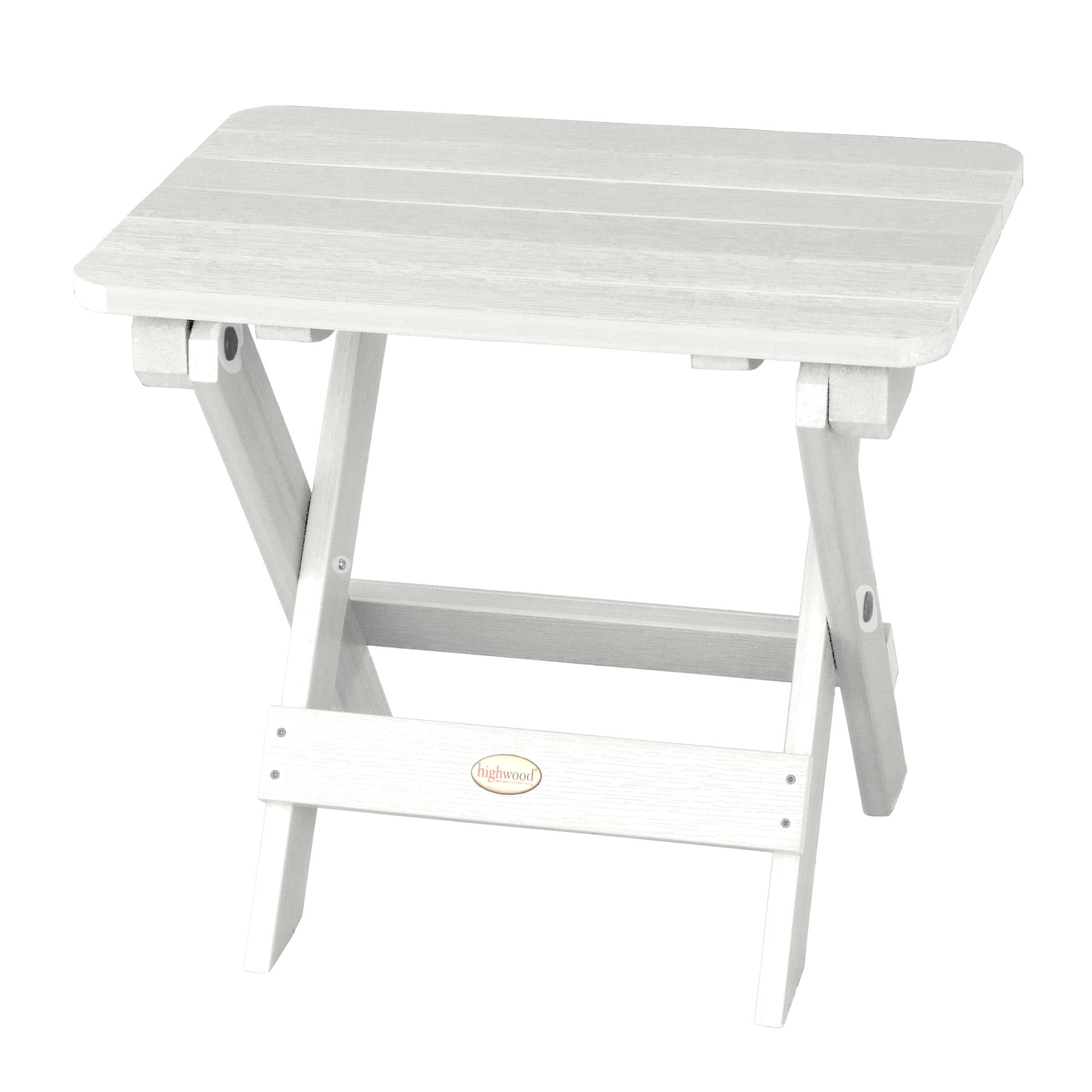 Highwood Folding Adirondack Side Table - 20" L x 13.8" W x 17.2" H, Outdoor, Eco-friendly, Synthetic Wood