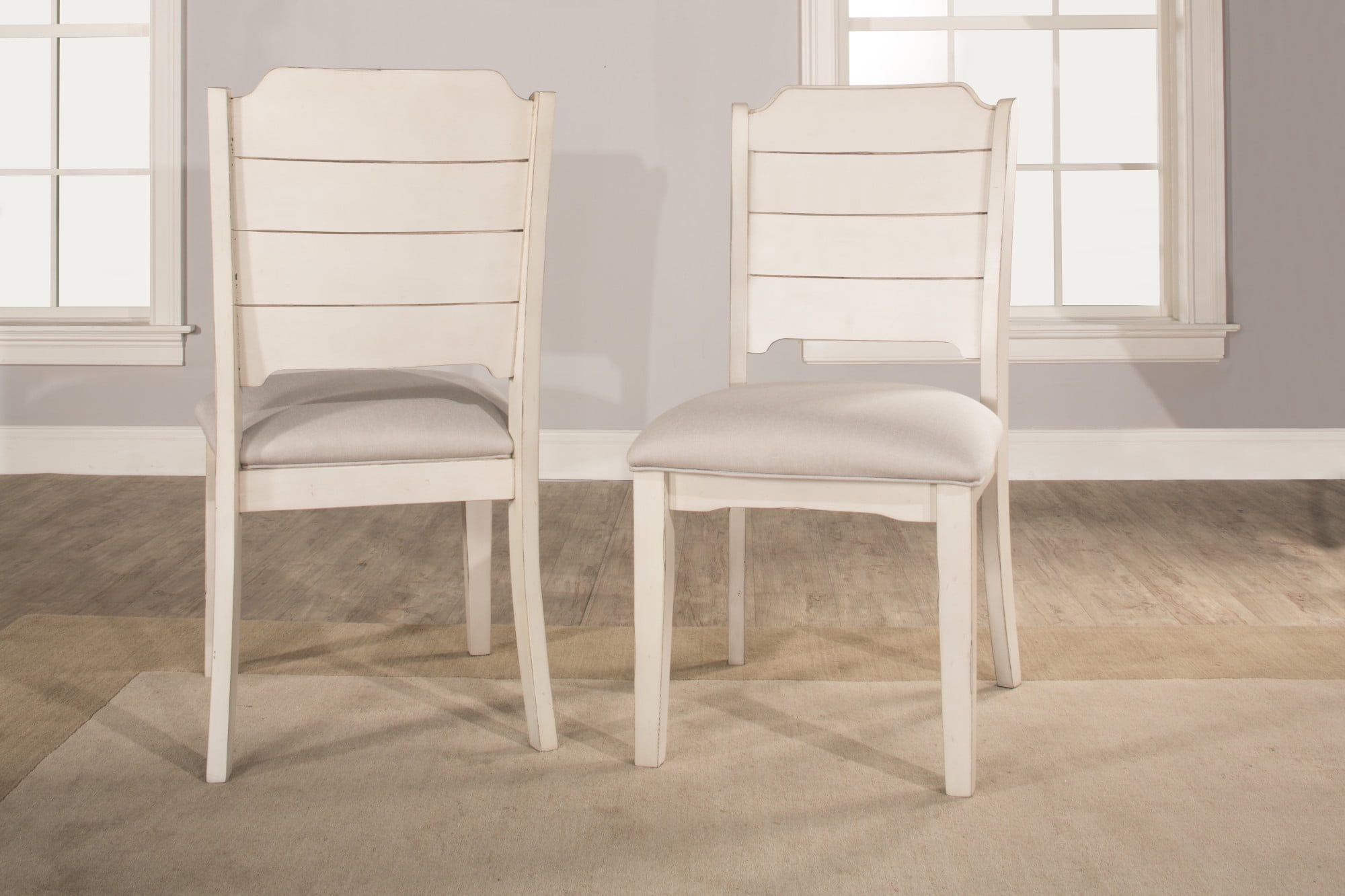 Hillsdale Furniture Clarion Wood Dining Chair, Set of 2, Sea White