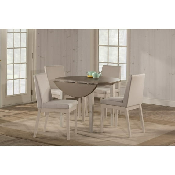 Hillsdale Furniture Clarion Wood Round Counter Height Table Top in Distressed Gray