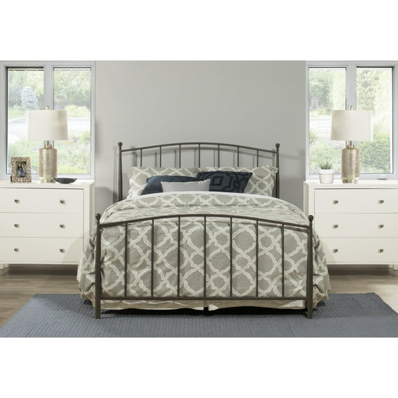 Hillsdale Furniture Warwick Gray Bronze Metal Queen Bed