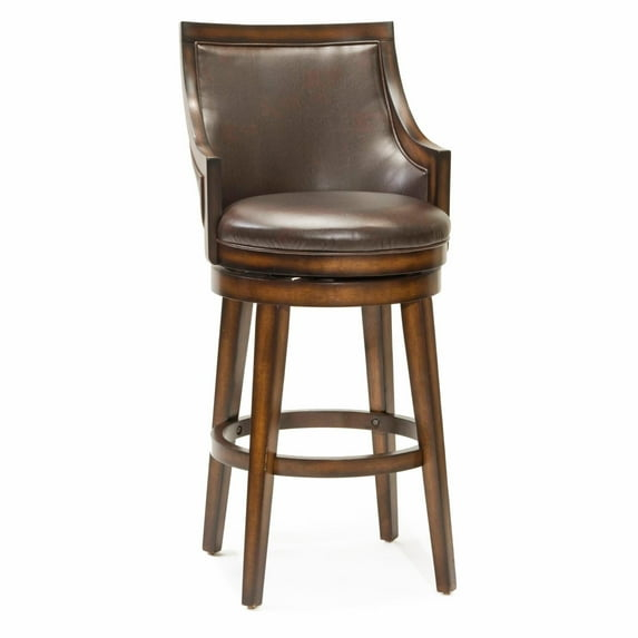 30.5&#34; Lyman Swivel Barstool Wood/Oak - Hillsdale Furniture