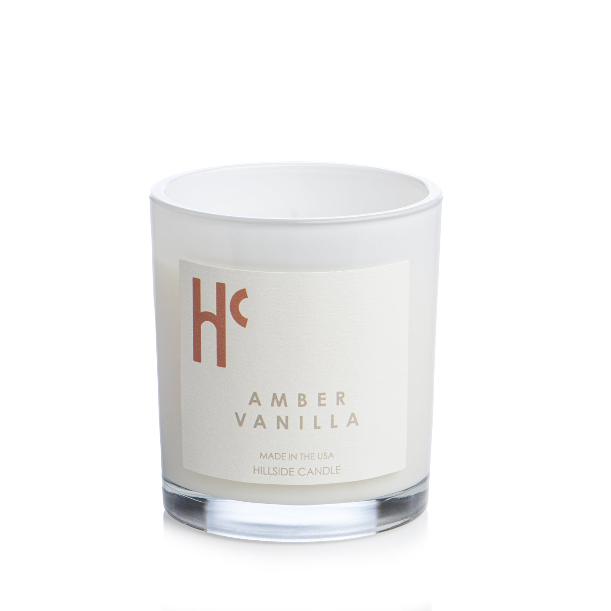 Hillside Candle "Amber Vanilla" Scented Candles, Single Wick, Luxury Candles, Scented Candles for Home ( 9 oz)