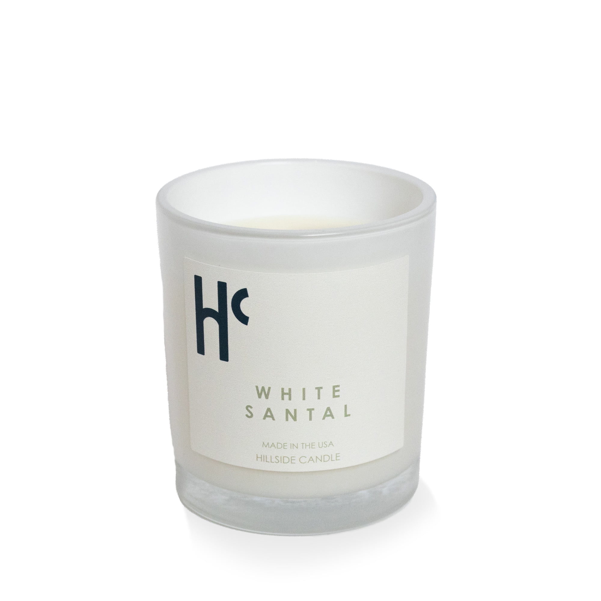 Hillside Candle White Santal Single Wick Soy Candles, Luxury Scented Candles for Home - Up to 60 Hour Burn Time, Cruelty-Free Soy Wax Blend - Lily of The Valley Fragrance, Notes of Wood & Musk (9 oz)