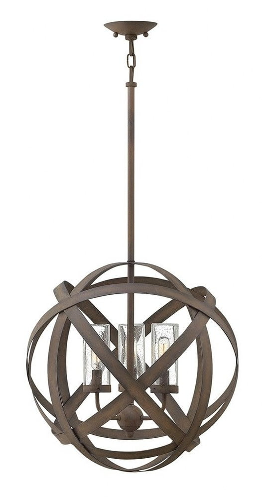 Hinkley Lighting 29703VI-LL Outdoor Pendant Vintage Iron Metal Carson