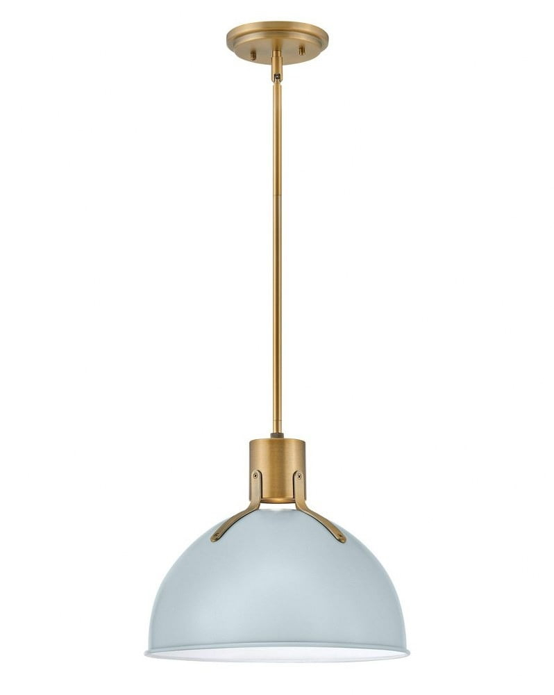 14 Inch 6.5W 1 Led Small Pendant-Pale Blue Finish Hinkley Lighting 3487Pbl