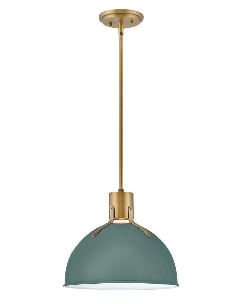 14 Inch 6.5W 1 Led Small Pendant-Sage Green Finish Hinkley Lighting 3487Sgn
