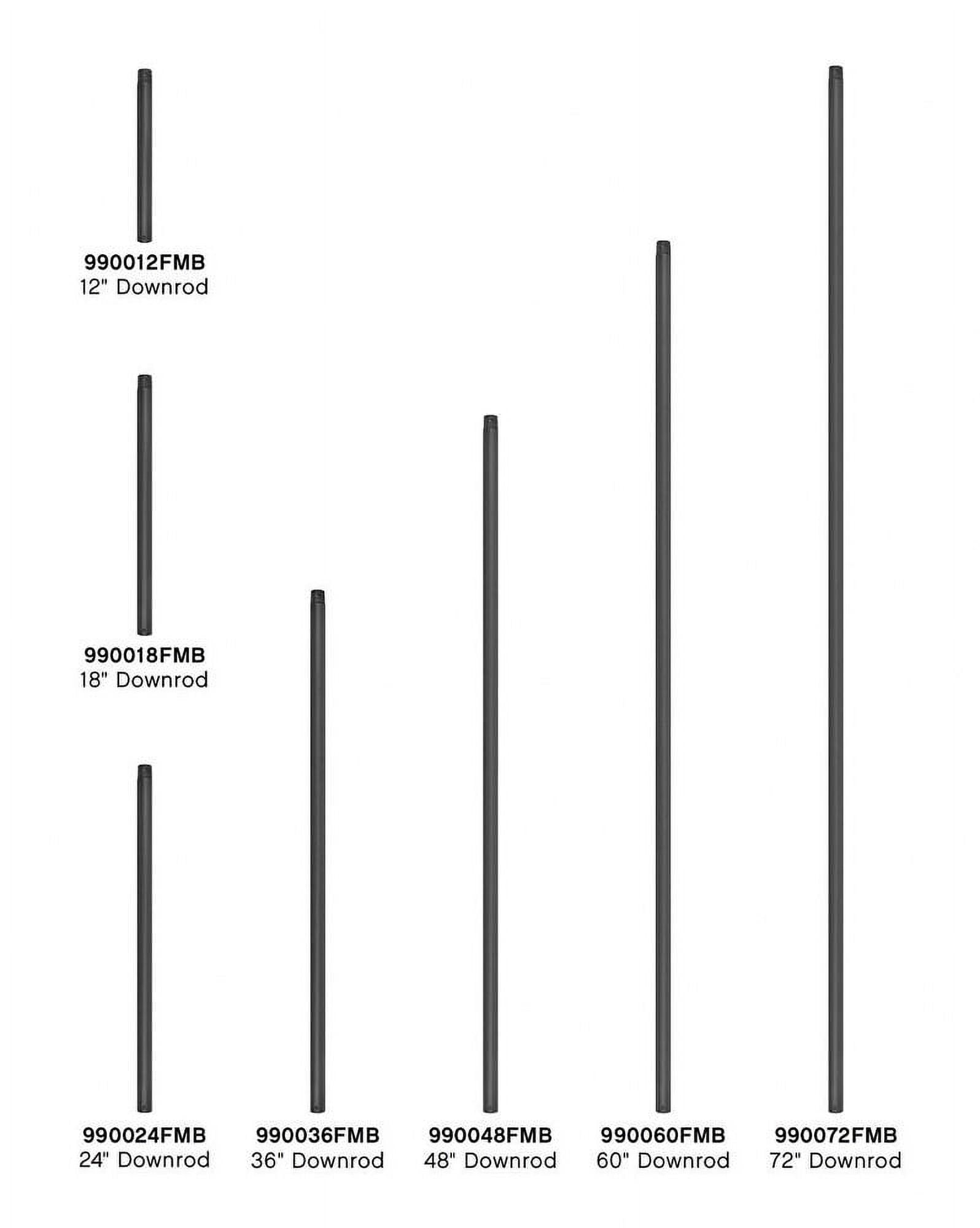 990036FMB-Hinkley Lighting-Accessory - Ceiling Fan Down-rod-36 Inch Down Rod Length-Matte Black Finish