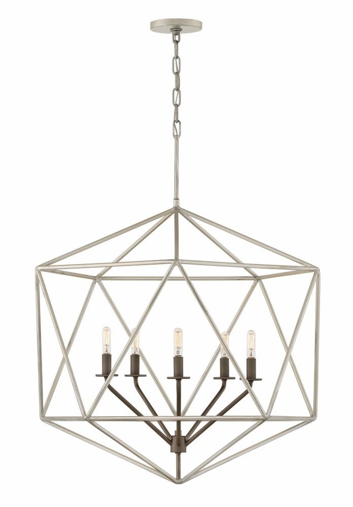 Astrid 5 - Light Candle Style Geometric Chandelier