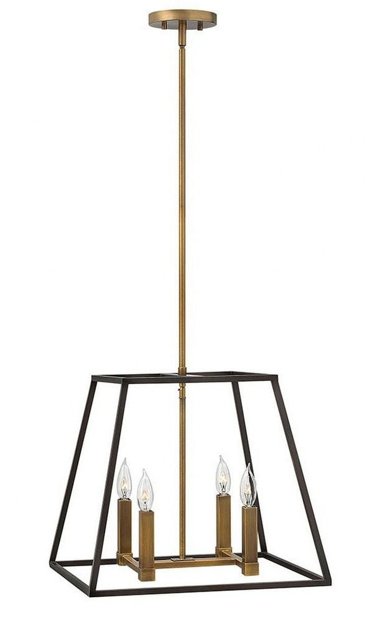 3334BZ-Hinkley Lighting-Fulton - 4 Light Medium Open Frame Pendant in Transitional-Industrial Style - 18 Inches Wide by 16.25 Inches High-Bronze