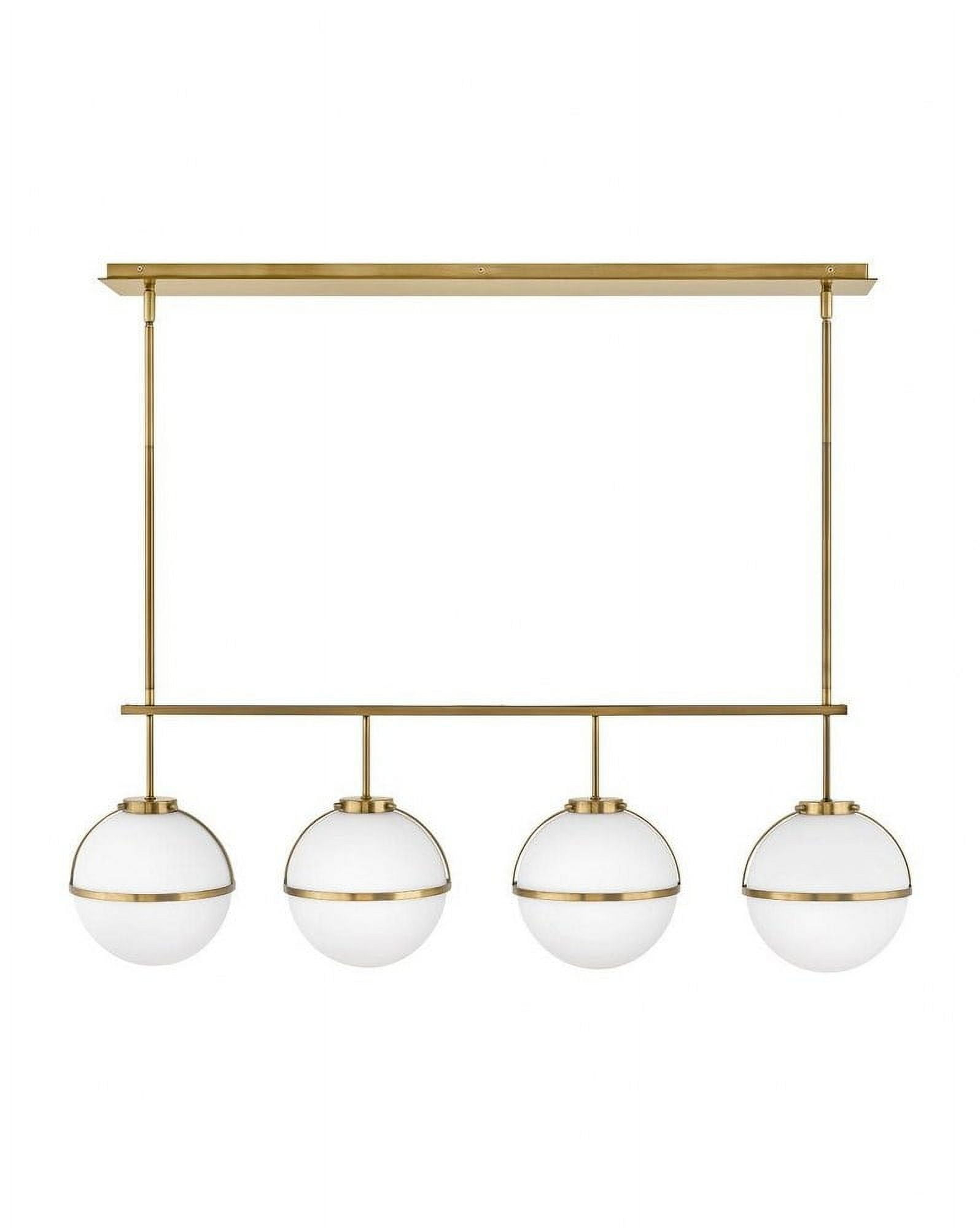 39675HB-Hinkley Lighting-Hollis - 18W 4 LED Linear Chandelier - Transitional-Mid-Century Modern-Scandinavian Style - 42.25 Inch Wide by 13.75 Inch