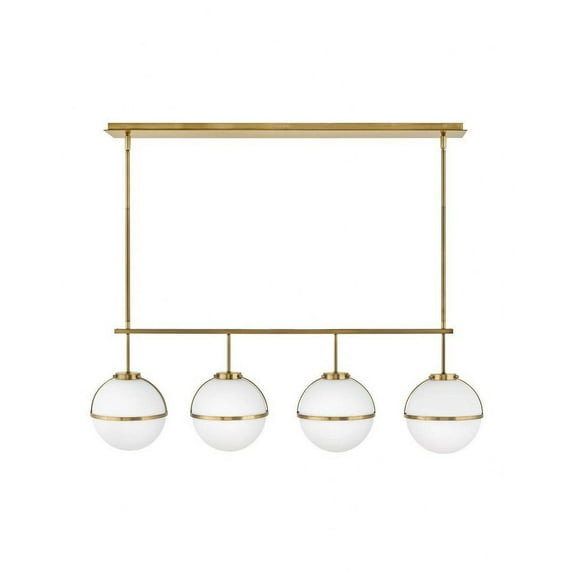 39675HB-Hinkley Lighting-Hollis - 18W 4 LED Linear Chandelier - Transitional-Mid-Century Modern-Scandinavian Style - 42.25 Inch Wide by 13.75 Inch