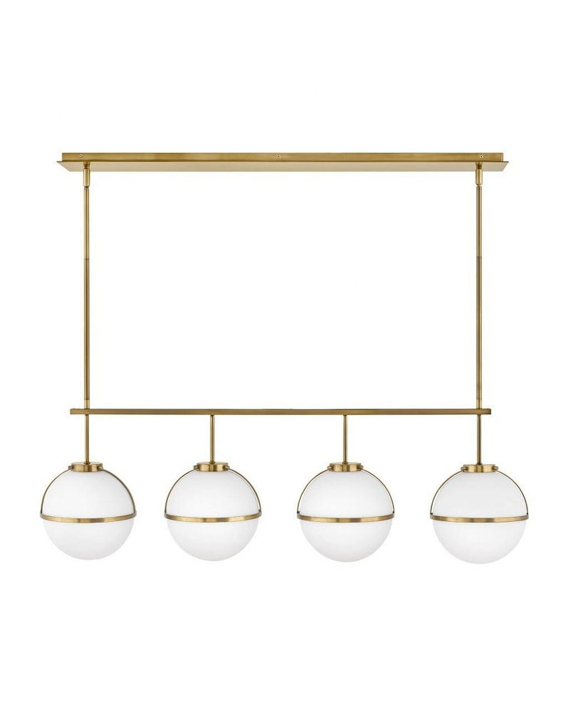39675HB-Hinkley Lighting-Hollis - 18W 4 LED Linear Chandelier - Transitional-Mid-Century Modern-Scandinavian Style - 42.25 Inch Wide by 13.75 Inch