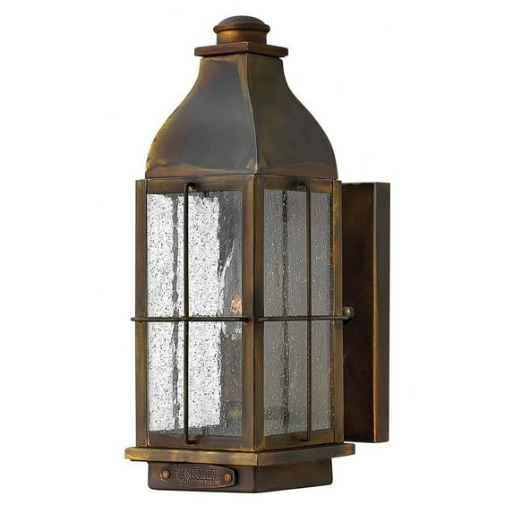 1 Light Small Outdoor Wall Lantern In Traditional Style 4.75 Inches Wide By 12.5 Inches High-Sienna Finish-Led Lamping Type Hinkley Lighting