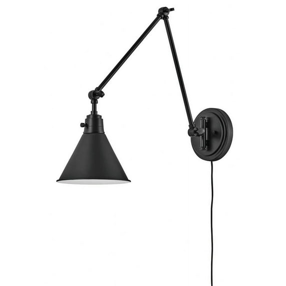 Lennon Plug-In Articulating Sconce - Antique Bronze