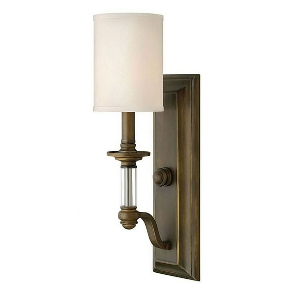 4790EZ-Hinkley Lighting-Sussex - 1 Light Wall Sconce in Traditional Style - 4.75 Inches Wide by 18 Inches High-English Bronze Finish