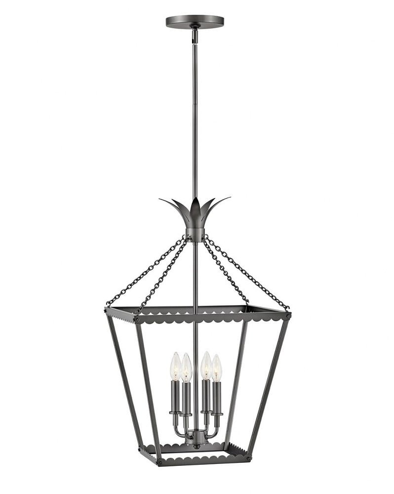 Hinkley Lighting - Palma - 4 Light Medium Pendant-Black Oxide Finish - Hinkley