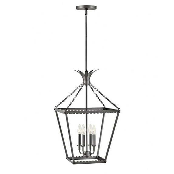 Hinkley Lighting - Palma - 4 Light Medium Pendant-Black Oxide Finish - Hinkley