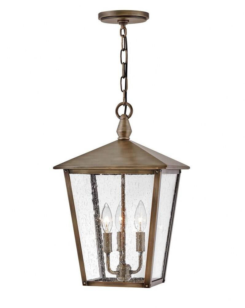 Mason Outdoor Pendant Light - Bronze / 11"Dia