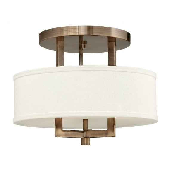 Hinkley Lighting - Three Light Semi-Flush Mount - Foyer - Hampton - 3 Light