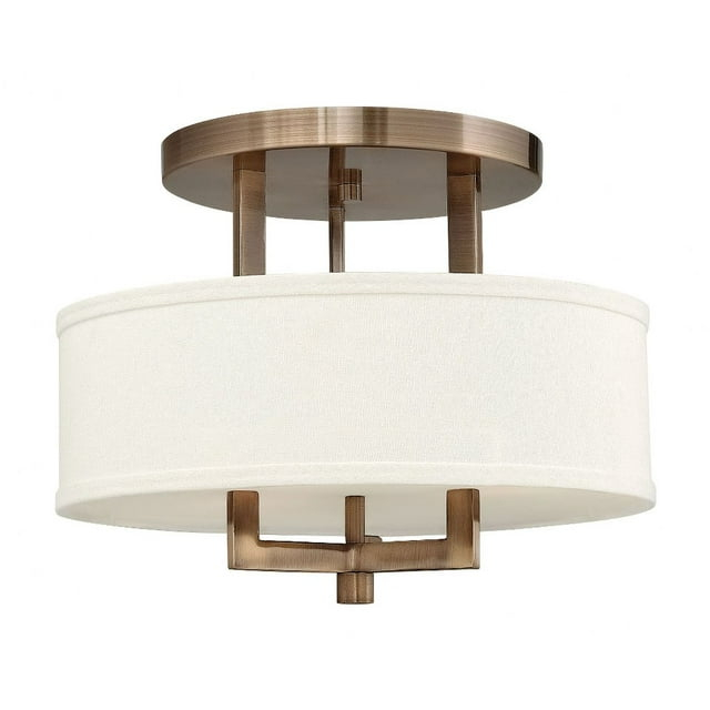 Hinkley Lighting - Three Light Semi-Flush Mount - Foyer - Hampton - 3 Light