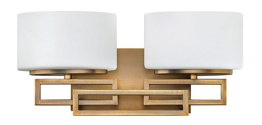 5102BR-Hinkley Lighting-Lanza - 2 Light Bath Vanity in Transitional Style - 16.25 Inches Wide by 6.75 Inches High-Brushed Bronze Finish-Halogen