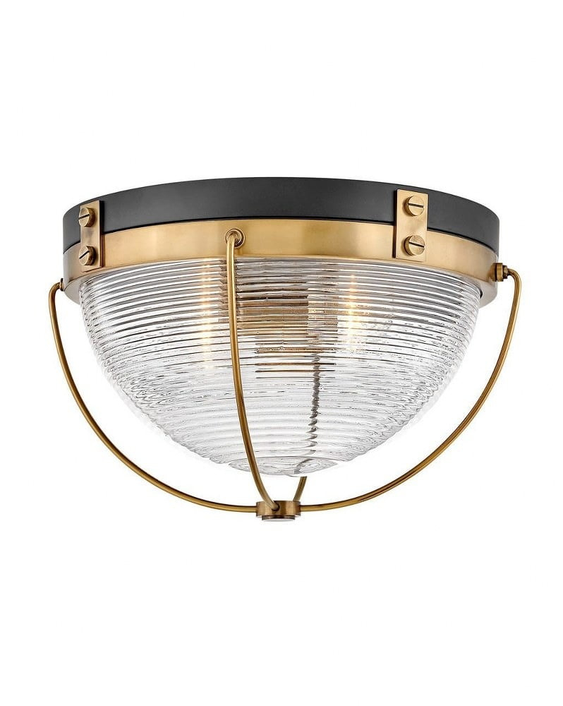 Hinkley Crew Two-Light Flush Mount Ceiling Fixture
