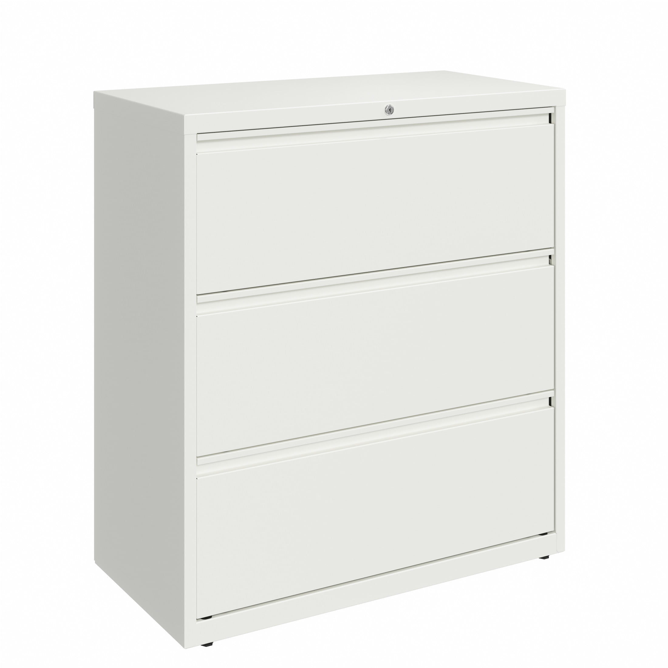 Hirsh 36-in Wide HL10000 Series 3 Drawer Metal Lateral File Cabinet White