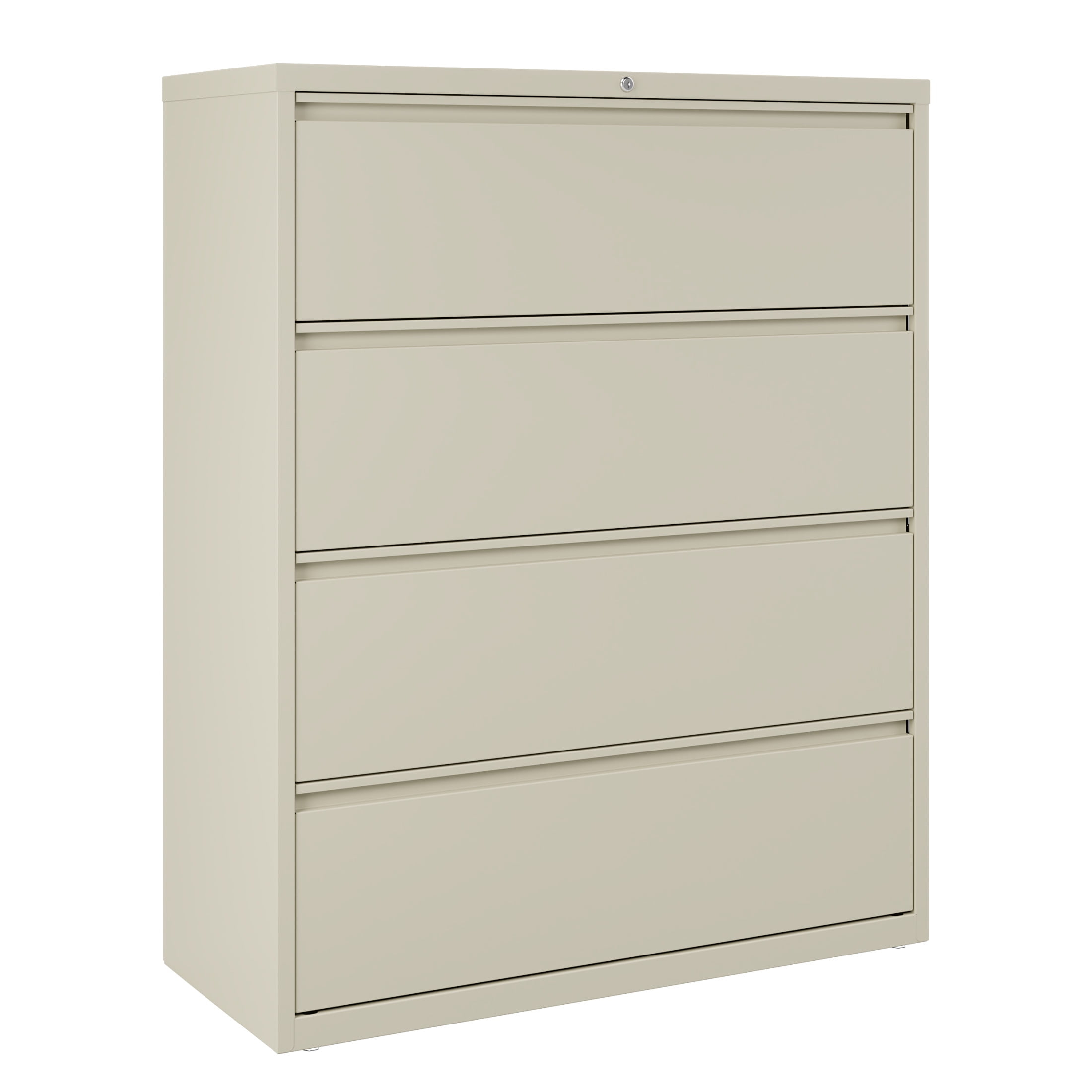 Lorell Lateral File 4-Drawer 42" x 18.6" x 52.5", File Cabinet, A4, Putty