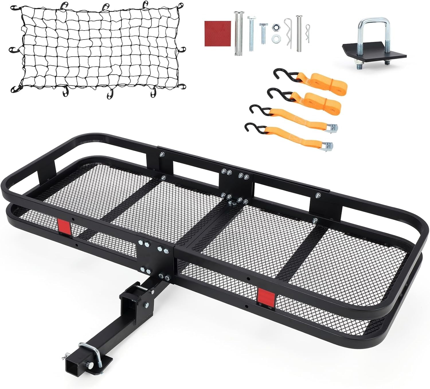 Black Steel Mesh Folding Cargo Carrier for Vans