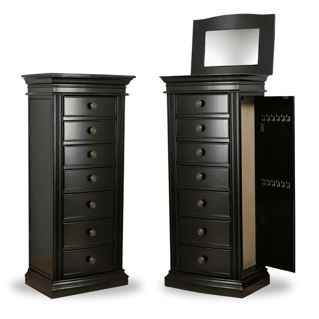 Hives & Honey Landry Black Jewelry Storage Armoire