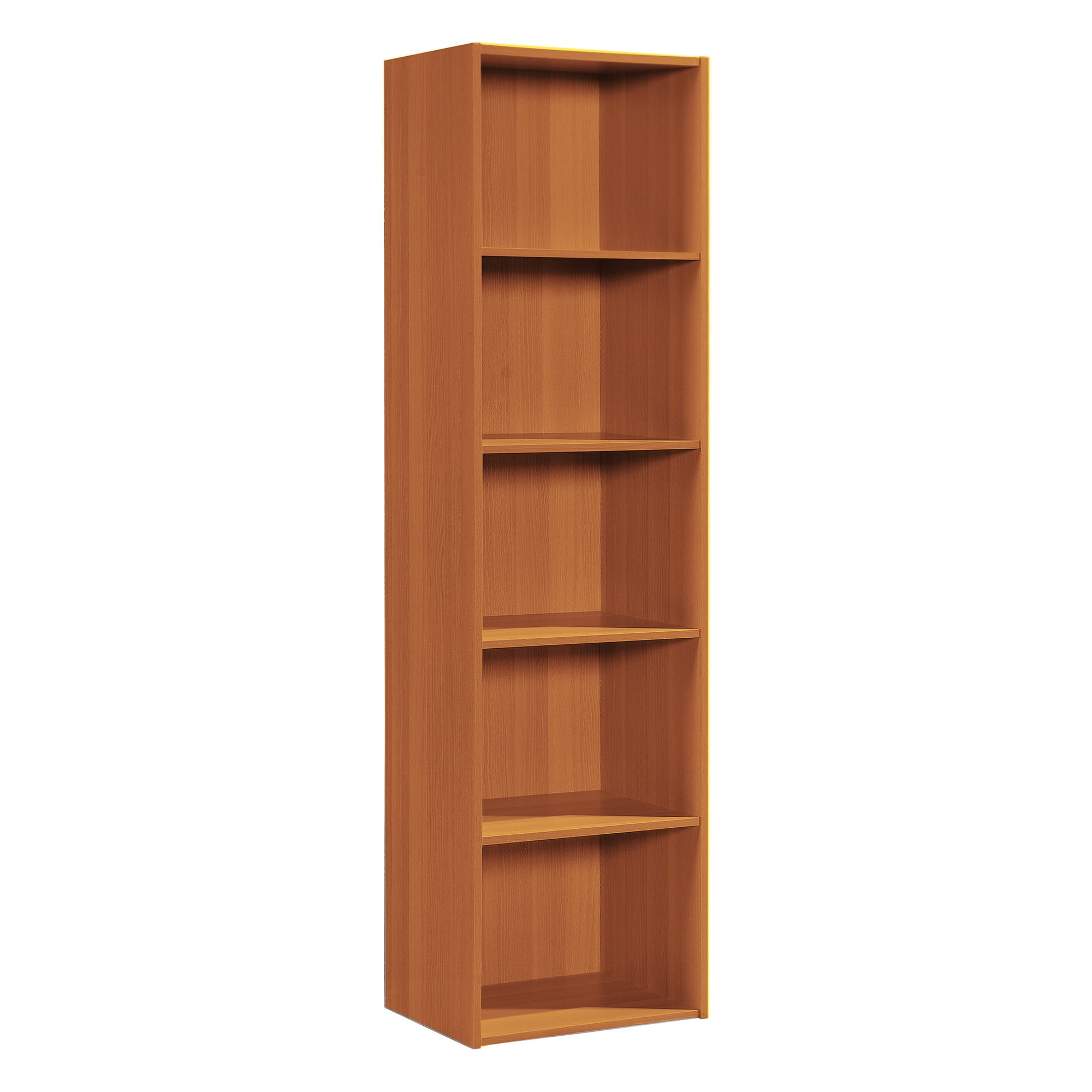 Hodedah 12 x 16 x 47 Inch 5 Shelf Bookcase & Office Organizer, Cherry