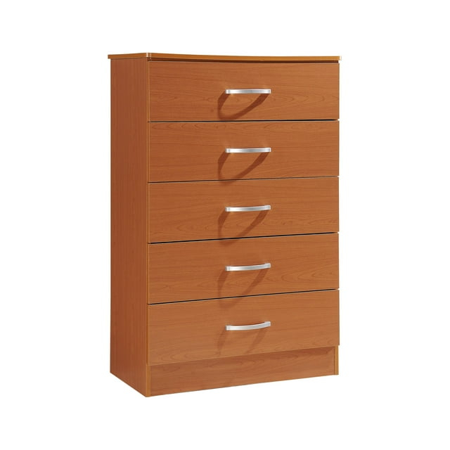 Hodedah 5-Drawer Chest in Cherry