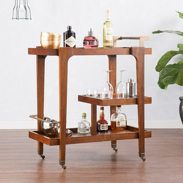 Holly and Martin Zhori Midcentury Modern Bar Cart