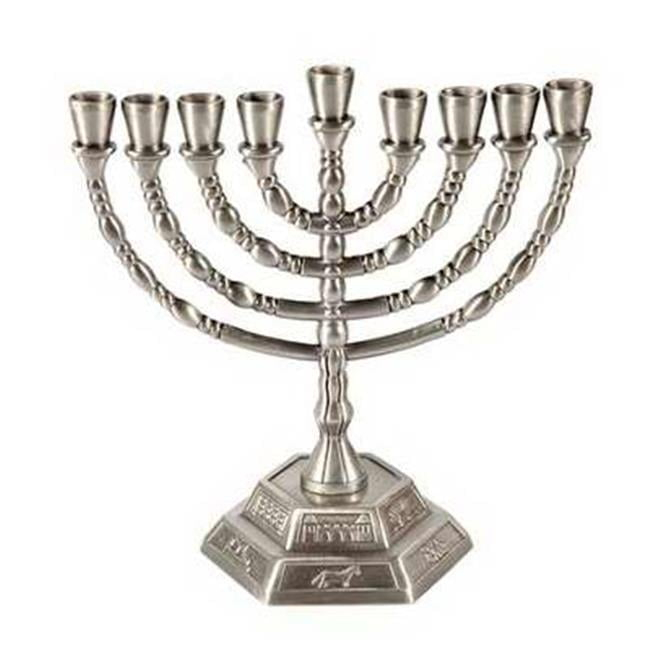 Holy Land Gifts 74242 Menorah-12 Tribes - 3.5 x 7 x 6.5 in.
