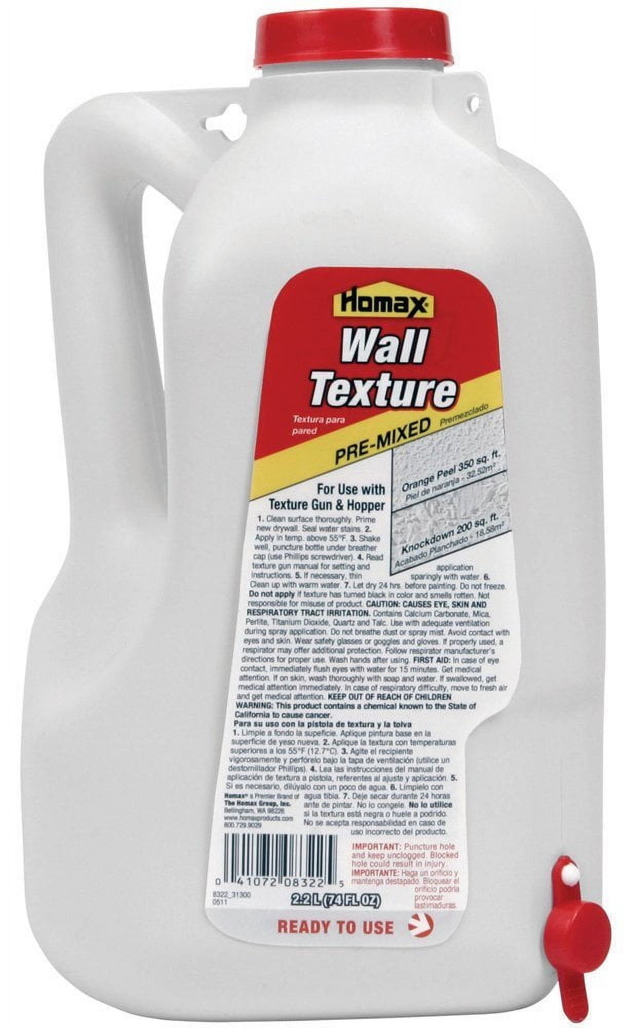 Homax Premixed Wall Texture, 2.2 Liter