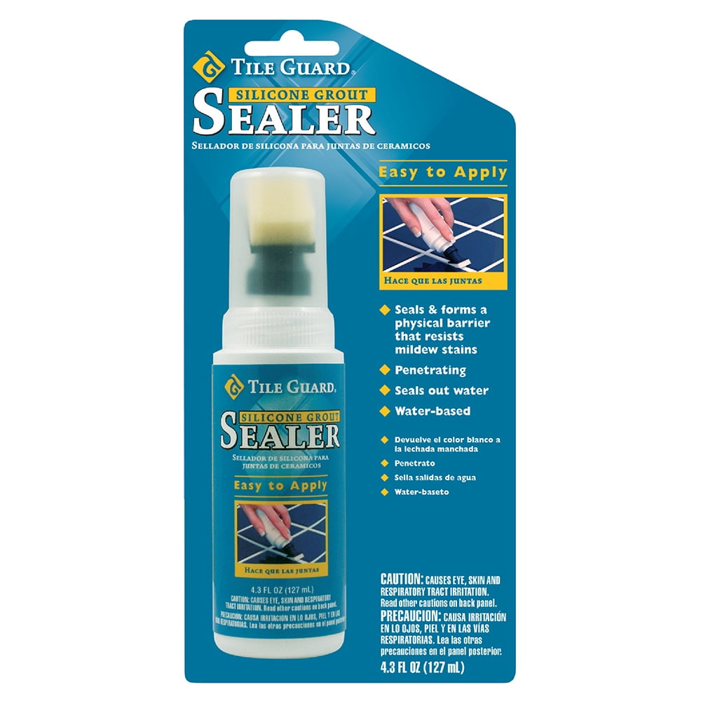 Homax Tile Guard Silicone Tile Grout Sealer, White, 4.3 Ounces