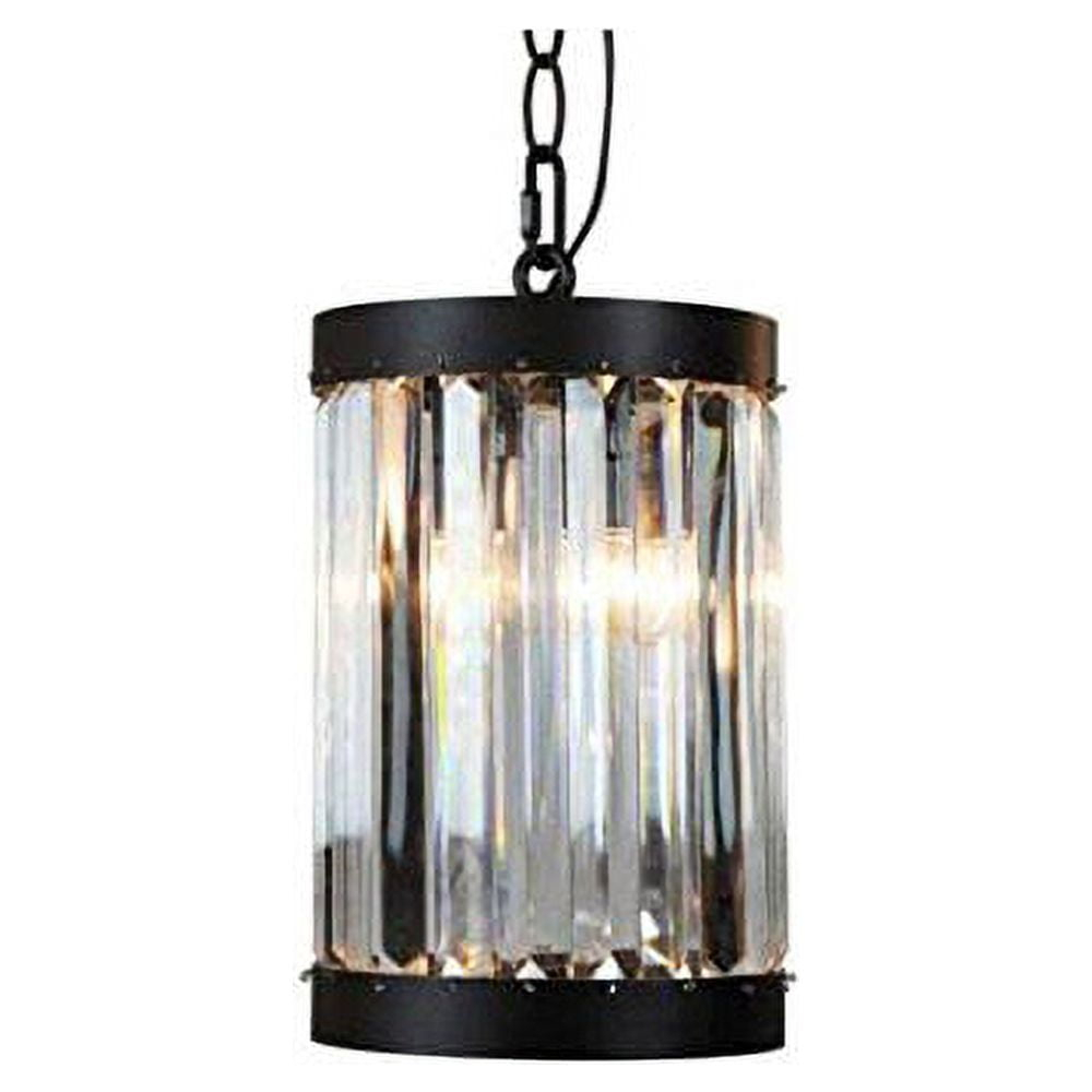 Home Decorators Collection 1-Light Oil-Rubbed Bronze Indoor Glass Mini Pendant