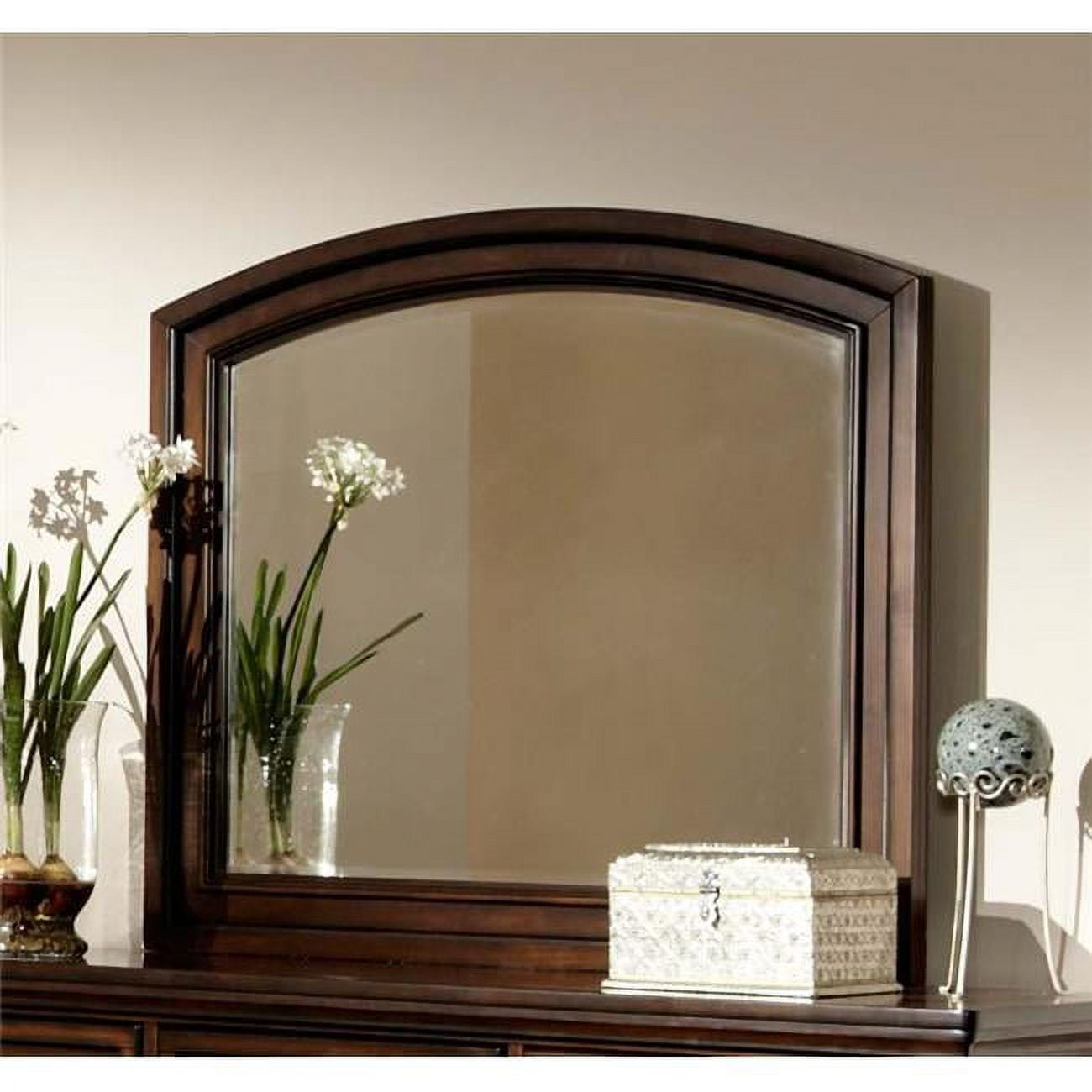 Home Elegance 2159-6 Cumberland Mirror in Medium Brown