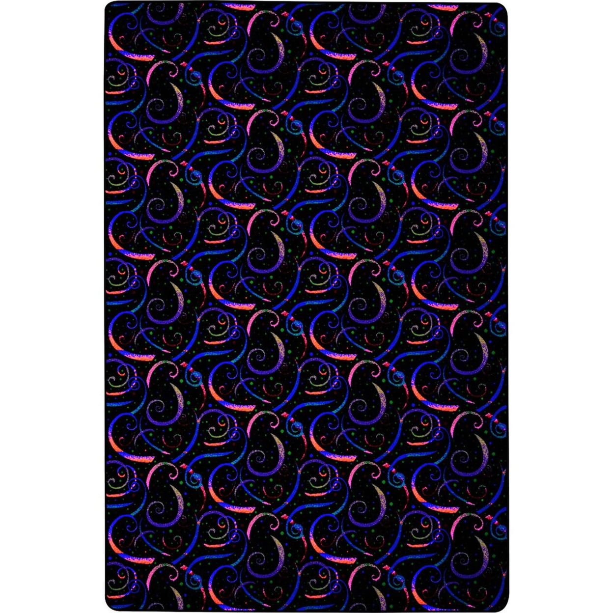 Joy Carpets 455R 12 x 6 ft. Neon Lights Rectangle Dynamo Fluorescent Area Rug  Multicolor