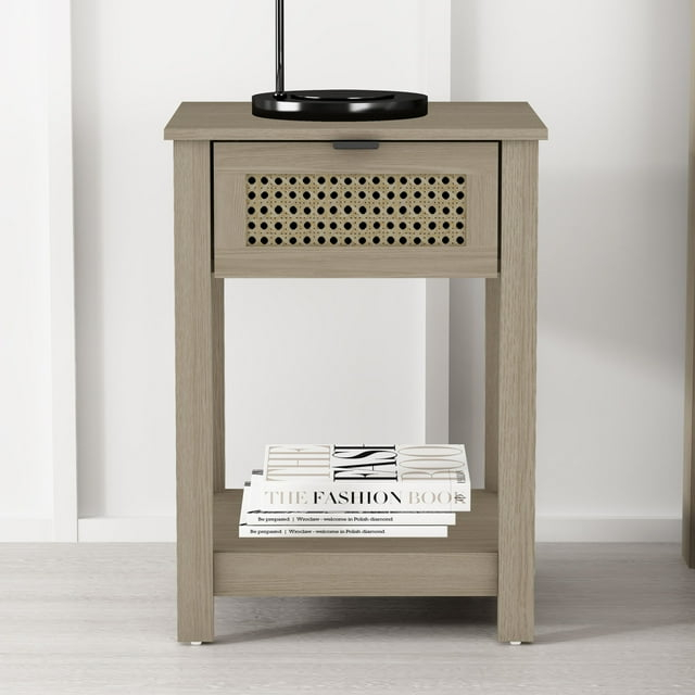 Galano Idiana 1 Drawer Nightstand - Oslo Oak