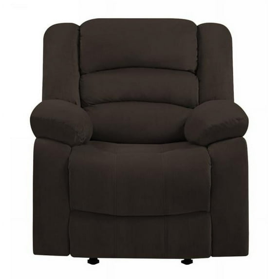 Home Roots 329369 Contemporary Fabric Chair, Brown - 40 in.