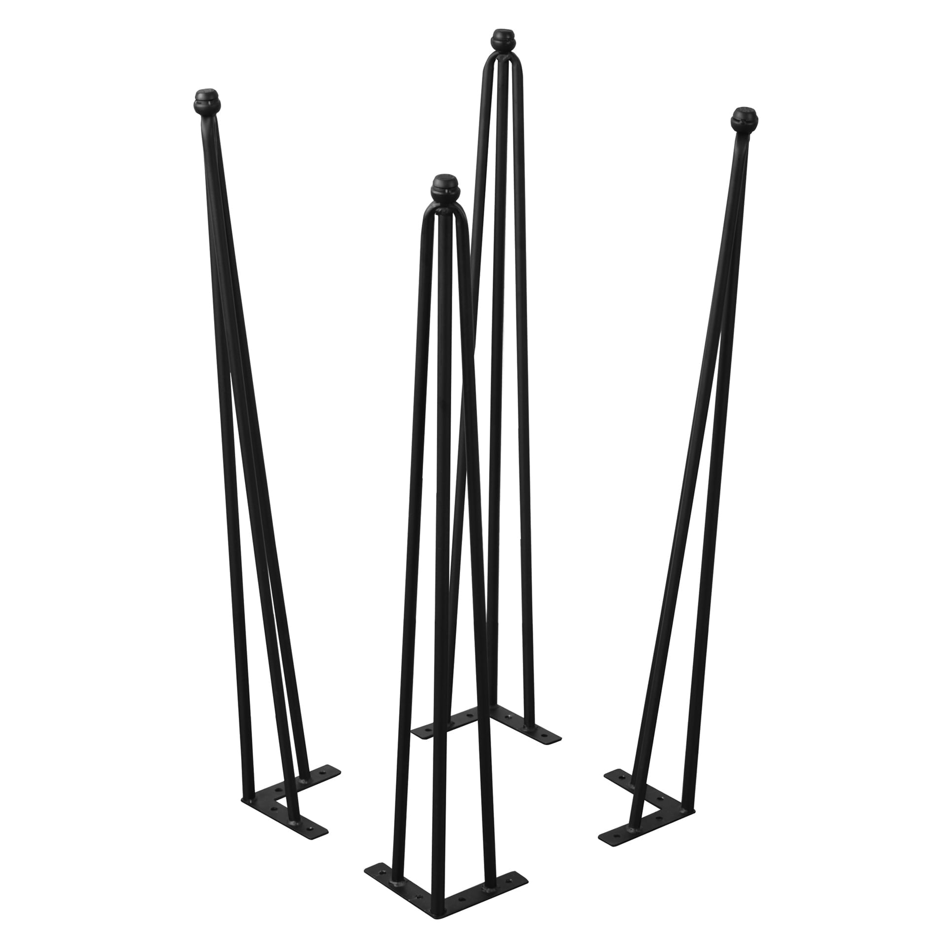 Home Soft Things 4 Piece Hairpin Metal Table Legs Furniture Legs Tripod 15" (4 pc)