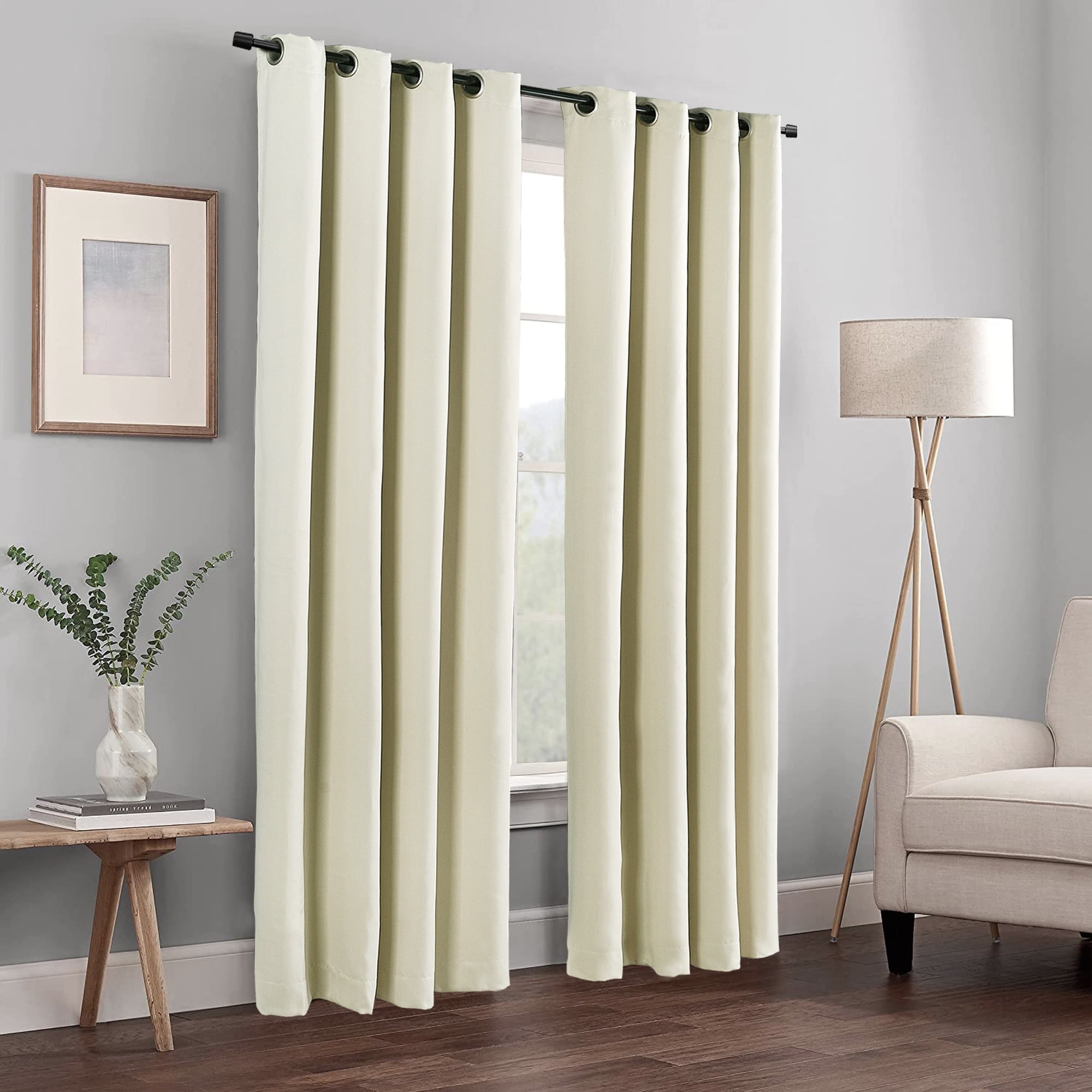 Home Soft Things Solid Blackout Curtain Panel (Set of 2)