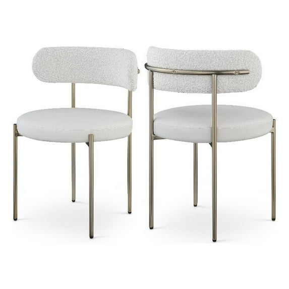 Meridian Furniture Blake Cream Dining Chair (Set of 2)