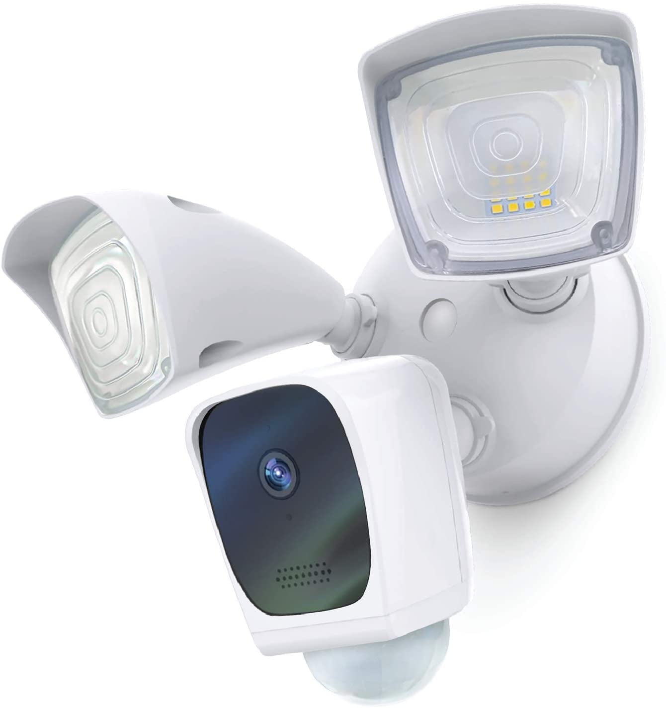 Home Zone Security Floodlight Camera – Smart 2.4 GHz Wireless 1080P Outdoor Security Flood Light Camera, No Subscription Required