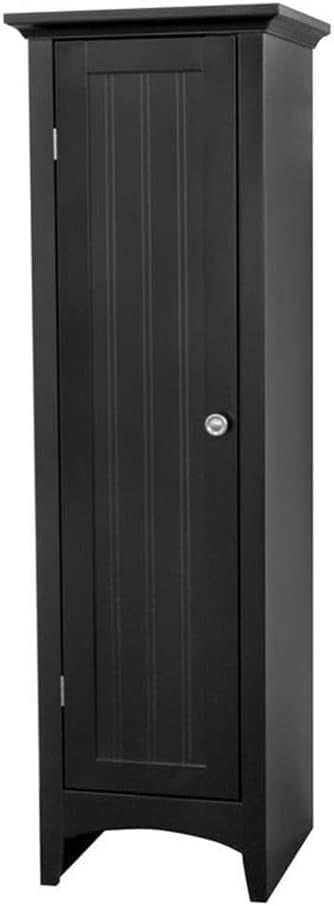 OS Home & Office One Door Kitchen Storage Pantry in Black