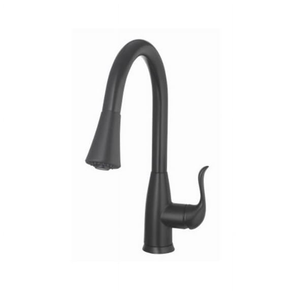 HomePointe Kitchen Faucet  Matte Black