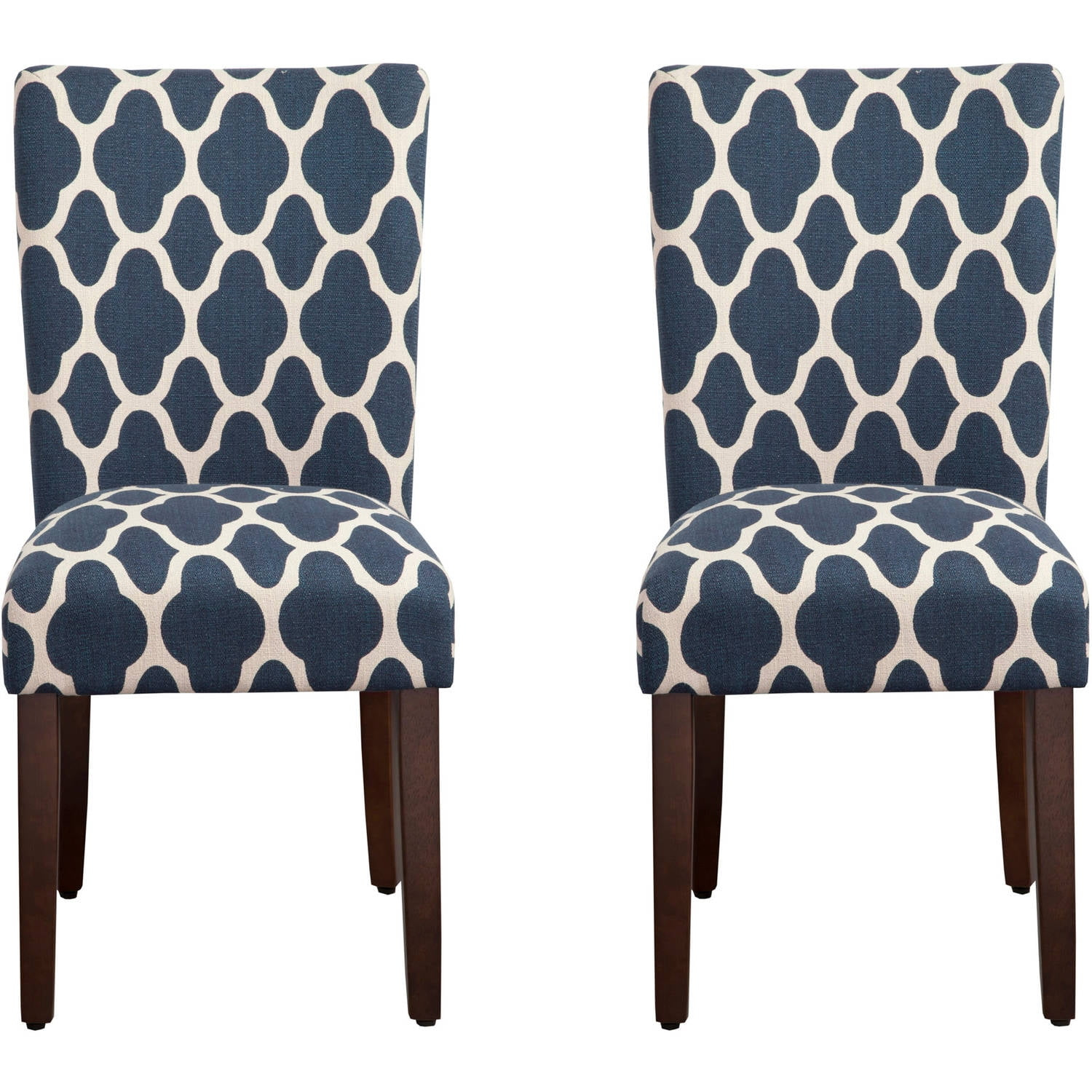 HomePop Parsons Dining Chairs (Set of 2), Quatrefoil