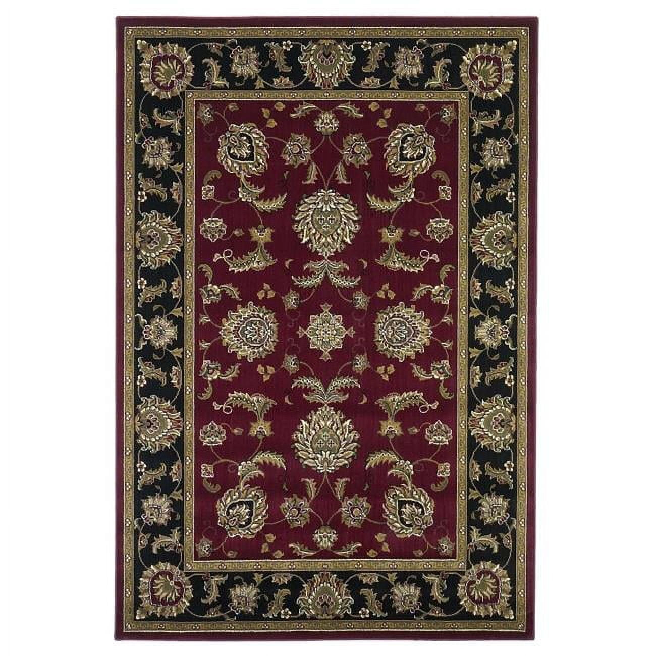 1' x 2' Red or Black Medieval Inspired Area Rug