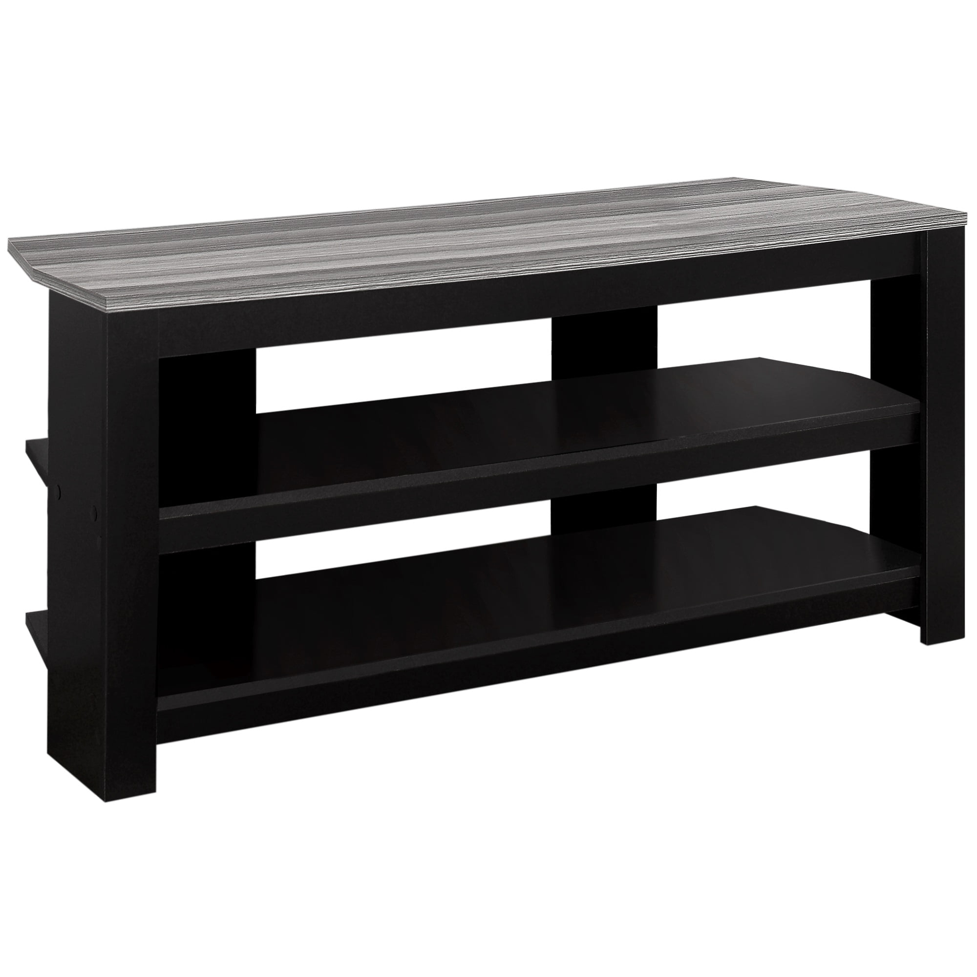 HomeRoots  19.75 in. Particle Board & Grey Laminate TV Stand